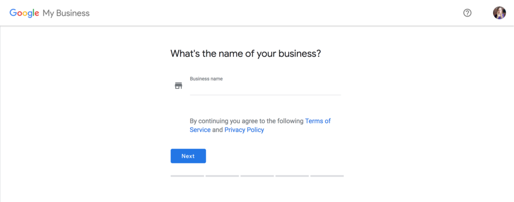 New Google Business Listing