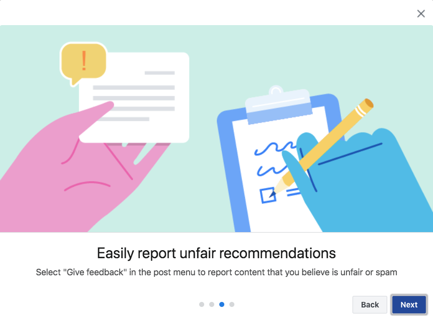 report unfair recommendations
