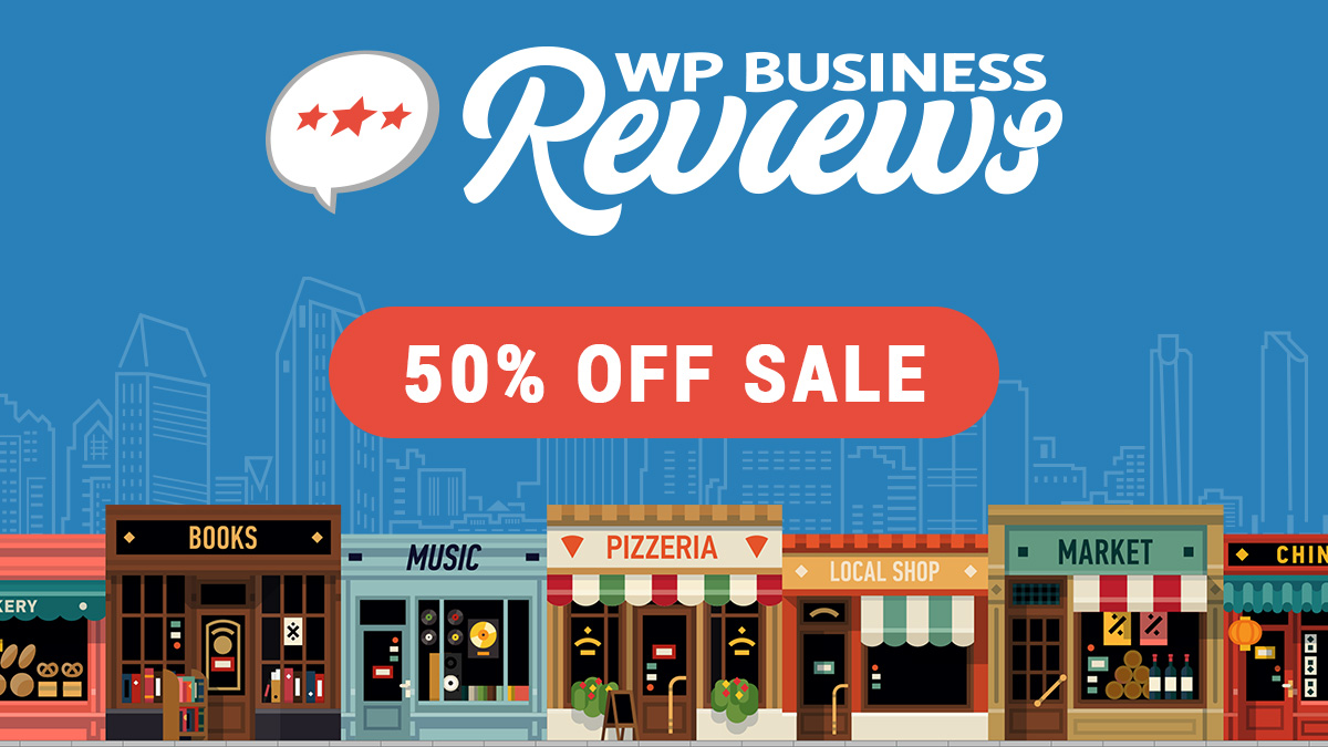 50% off WP Business Reviews for Cyber Monday