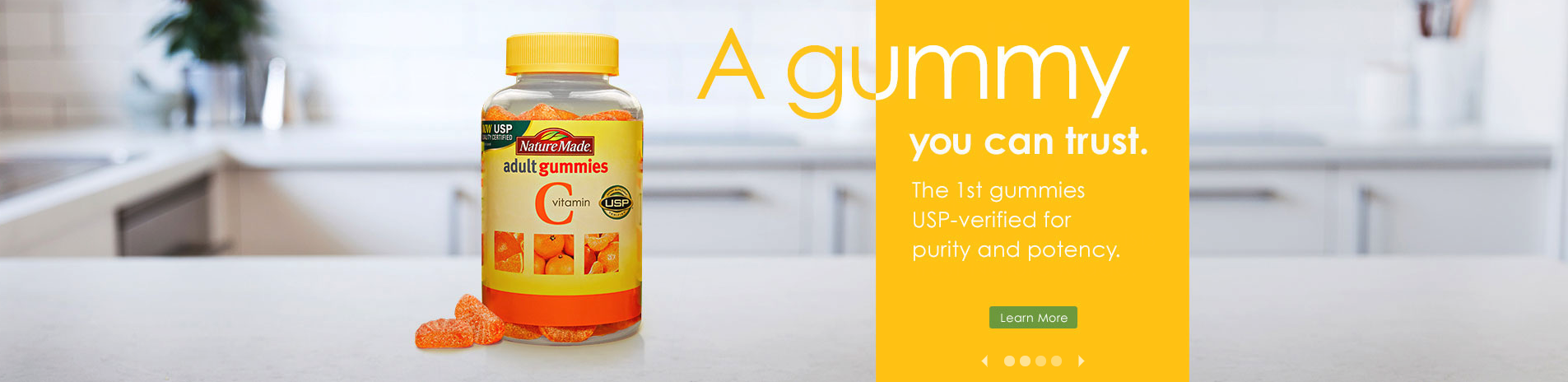 A gummy you can trust. The first gummies USP-verified for purity and potency.